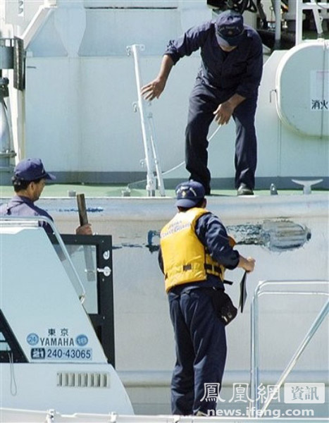 日本海上保安厅逮捕被撞中国渔船船长[图集]