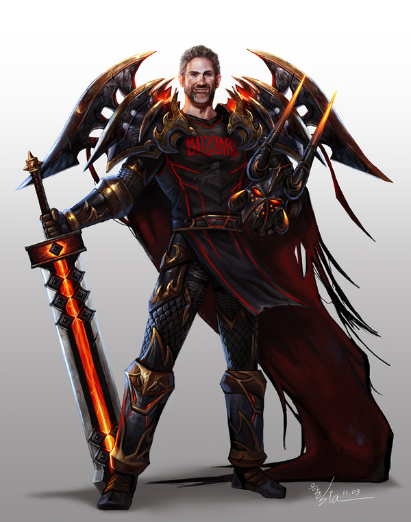 魔兽同人精美画作赏 暴雪老总惨遭玩家恶搞(1