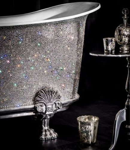 15万英镑水晶浴缸 手工镶嵌200小时打造的闪耀奢华