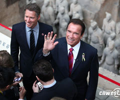 施瓦辛格西安参观秦始皇兵马俑