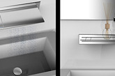 来自设计师Rowan Page的创意，这是一个着重强调空间利用的方案，将淋浴控制和淋浴用品搁架等功能都整合在了一起。（实习编辑：容少晖）