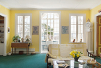 黄墙白窗四面采光 缤纷美式乡村风两居室美不胜收