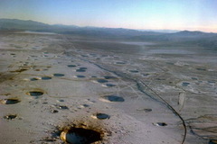 美国内陆核试验场好似月球表面