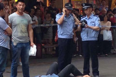 广州北京路聚众斗殴事件现场