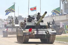 坦桑尼亚阅兵式展示59G式坦克