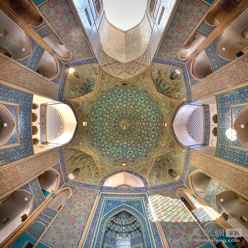  爱上伊朗中东文化纹饰 绚烂无比的迷宫天花板 