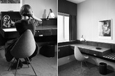 为宣传Drop chair 的重新投产，丹麦家具品牌Fritz Hansen 联手赫尔辛基皇家雷迪森布鲁酒店，邀请西班牙设计师Jaime Hayon 为其设计506号房间。与Arne Jacobsen 设计的606号房间相呼应，Jaime Hayon 设计了整个506号房间的内饰，包括家具、饰品、床上用品和灯具等，其中也使用了一部分他自己的作品。Drop chair 正是在50年前由Arne Jacobsen 为该家酒店设计，曾与Swan 和Egg 一起发布，但Drop chair 曾仅限于酒店内部酒吧和房间使用，现在只能在606号和506号房间觅其踪迹。此次量产将是首次面向公众销售。（实习编辑：辛莉惠）