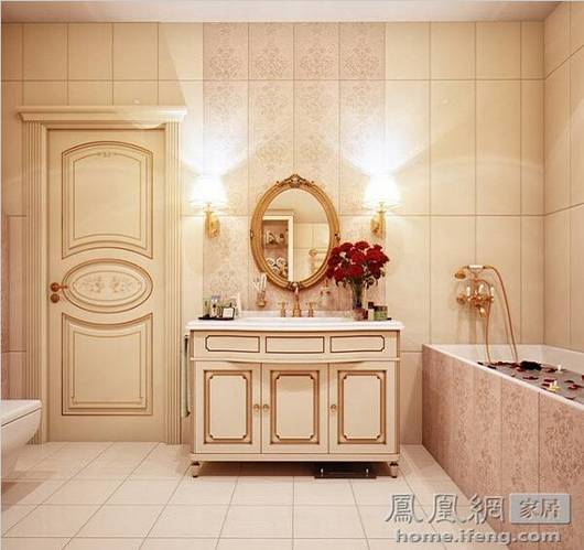现代与复古的完美契合 华丽浴室奢华贵族体验