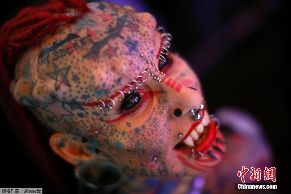 委内瑞拉举行纹身博览会