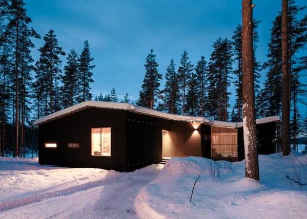 北欧严寒中的温暖木屋 让冬日不再寒冷