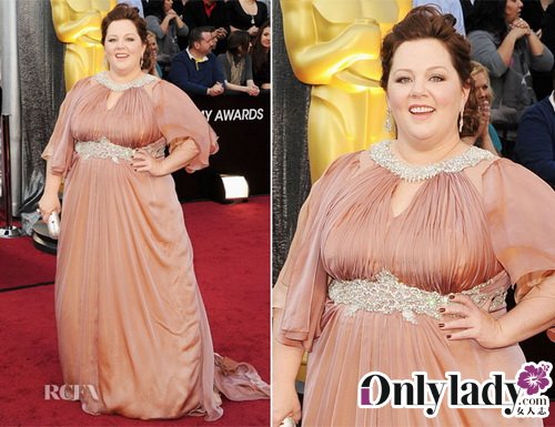 Melissa McCarthy In Marina Rinaldi – 2012 Oscars