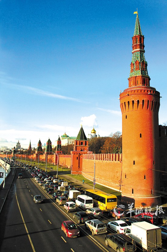 克里姆林宫， 位于俄罗斯首都莫斯科的最中心（东方IC）