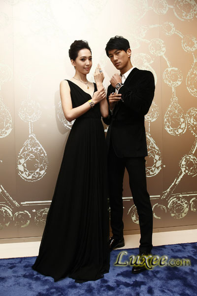 台湾名模王心恬与钟承瀚优雅展示CHAUMET尚美巴黎最新珠宝和腕表