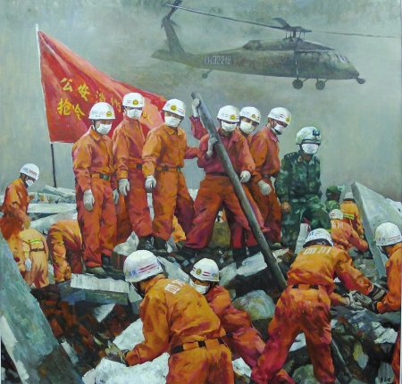 警察画家余长明雕刻大爱30载