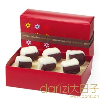 6个装双色脆皮巧克力香蕉段 RMB 125 / 盒