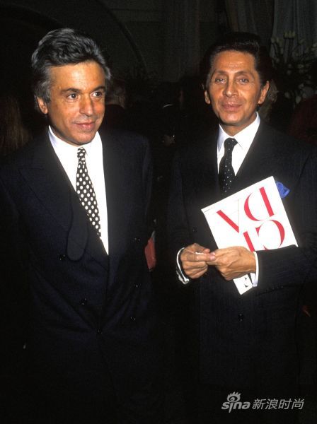 　　Valentino Garavani 和 Giancarlo Giammetti