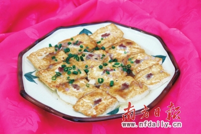 ▲煎酿豆腐。