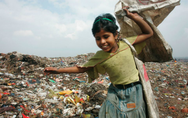 indian rag picker girl
