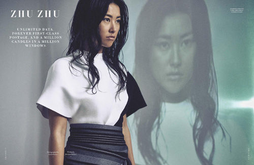 JingGirl朱珠登美国《Flaunt》杂志