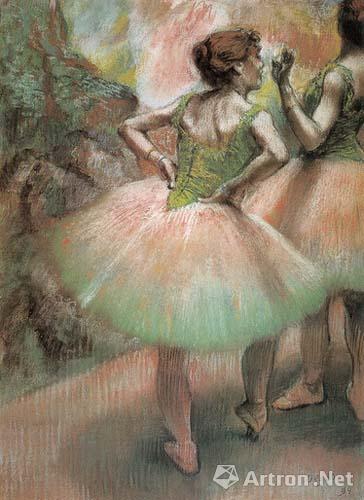 德加粉色和色绿67×47.6 纸本粉彩1894