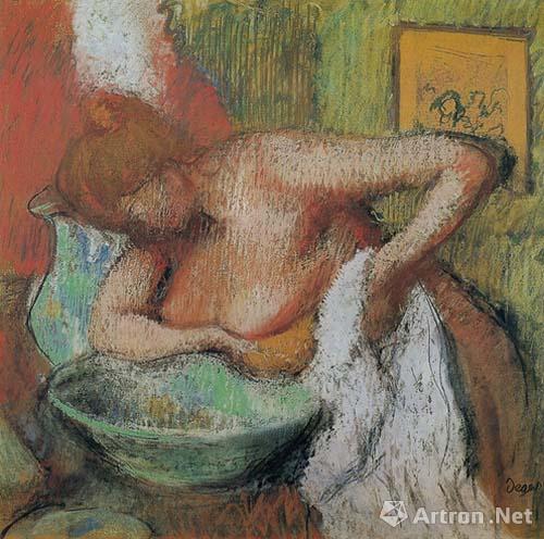 德加盥洗室里的女人59.361 纸本粉彩1897