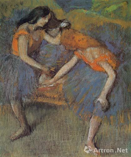 德加色舞衣的舞者83.2×69.9 纸本粉彩1902