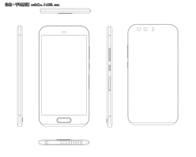 正面指纹识别疑华为P9设计曝光