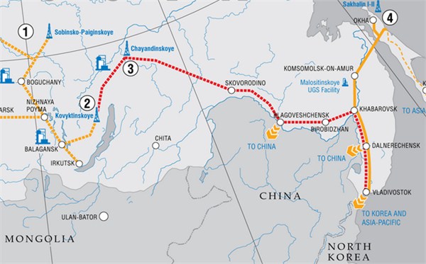 中俄东线天然气管道途经中国9省市 明年开工