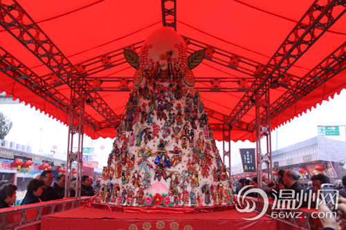 祈福寿桃，市民将新年祝福挂在上面（高清图集）