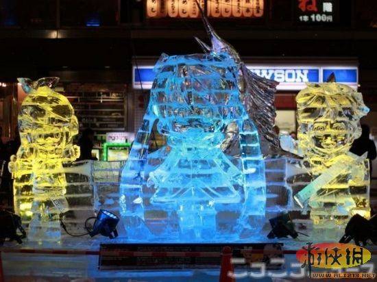 日本札幌冰雪节汇聚80后最喜爱的游戏角色 (3)图片