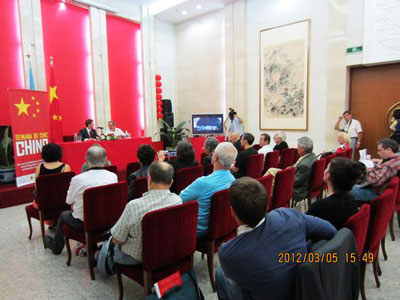 中国电影周新闻发布会在中国驻阿根廷使馆举行