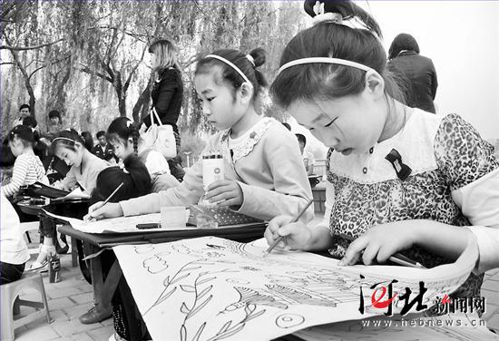 沧州市青少年宫举办主题绘画写生活动