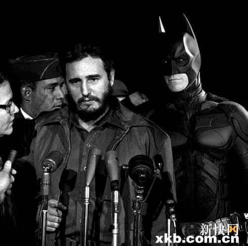 ■1959年古巴领导人卡斯特罗访美，蝙蝠侠担任他的保镖？