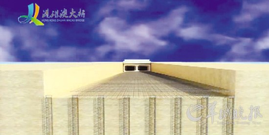 近6公里长的海底沉管隧道共由33段沉管组成