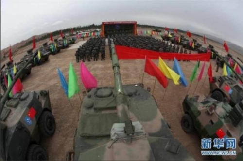 6月1日，“和平使命—2012”联合反恐军事演习出征誓师动员暨欢送大会，在新疆克孜勒苏柯尔克孜自治州某训练基地举行。