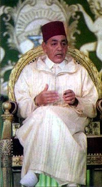 摩洛哥国王哈桑二世像