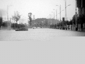 呼和浩特:一夜大雨 一片汪洋