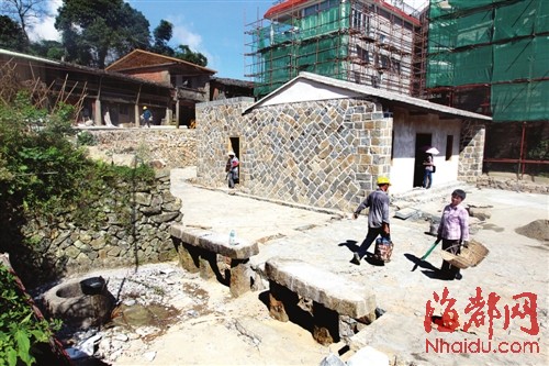 鼓岭老邮局，外观也已修复完工，旁边的古井保留