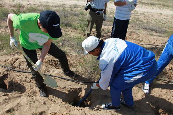 兄弟(中国)启动内蒙古防沙漠化公益项目