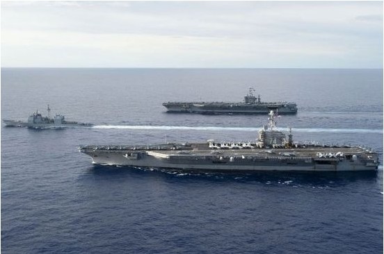 美国海军两个航母战斗群和一个海军陆战队特遣队已开始在西太平洋活动src="http://y3.ifengimg.com/news_spider/dci_2012/10/e8a84756dce7f27bab5b454380a8e2ba.jpg"