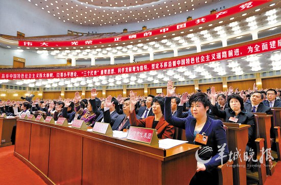 十八大举行预备会议和主席团第一次会议