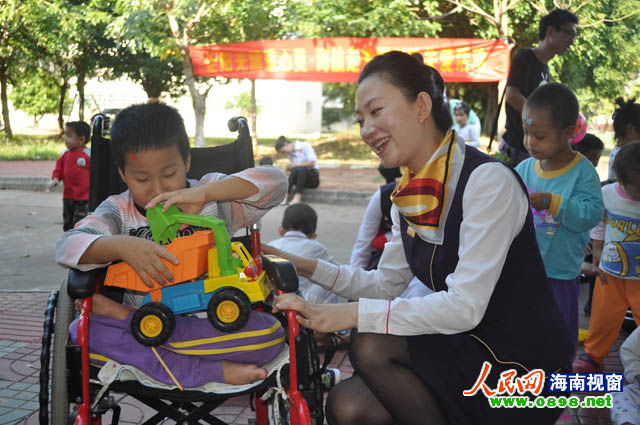 让阳光照进心灵 海航员工关爱福利院儿童