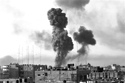 以色列战机微博定位空袭媒体大楼