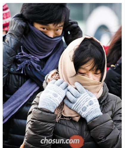 【图文】首尔迎今年入冬最寒冷天气