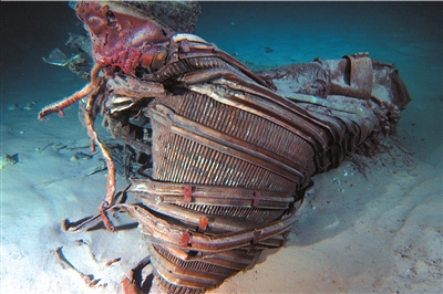 阿波罗登月计划火箭发动机出水