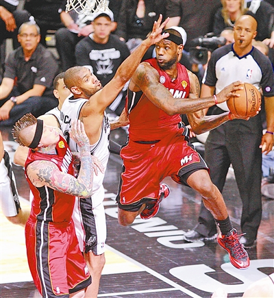 NBA总决赛第三场马刺浇灭热火