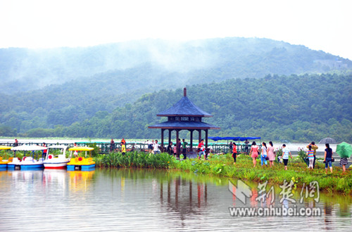 蔡甸索河,风景宜人