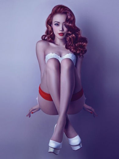 容祖儿大尺度<em>性感</em>海报曝光 脱<em>红内裤</em>秀美腿_资