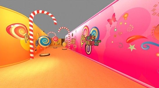 梦幻巧克力梦工厂入口效果图