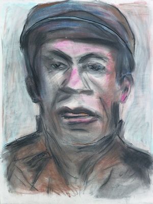 　　鲍勃·迪伦为Skip Sharpe画的肖像画。